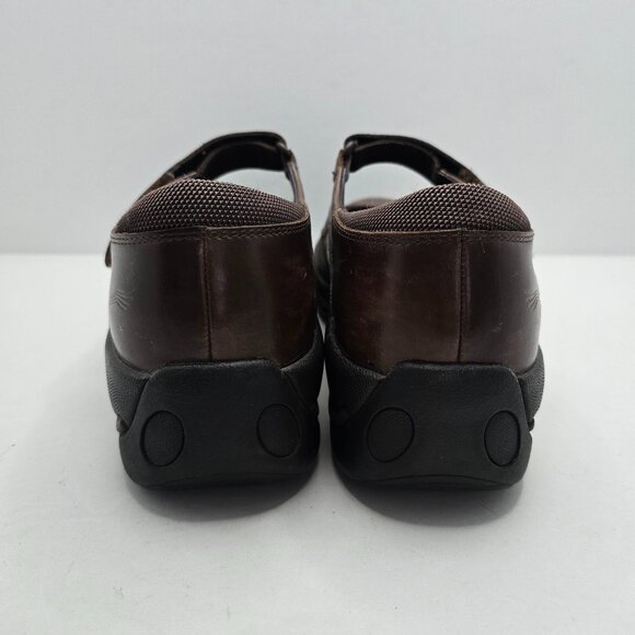 Dansko | 'Courtney' brown leather Mary Jane platform boho shoes | WMS 6.5 - Picture 7 of 10